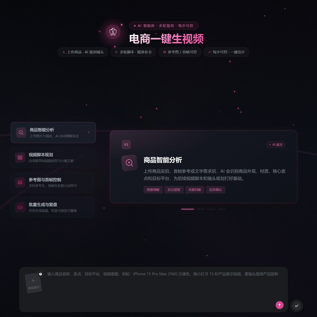 菁选灵创 电商带货一键生成视频案例